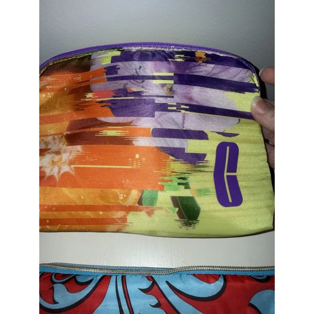 Lot 3‎ Estee Lauder Clinique Colorful Cosmetic Make Up Bags Travel Leisure Cute